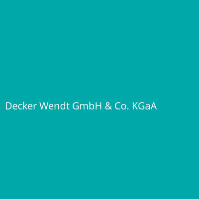 Decker Wendt GmbH & Co. KGaA