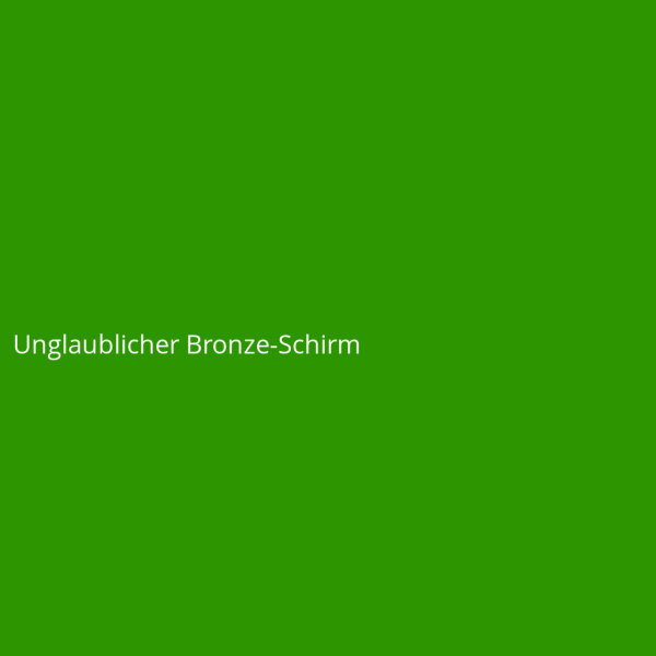 Unglaublicher Bronze-Schirm