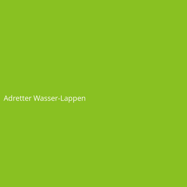 Adretter Wasser-Lappen