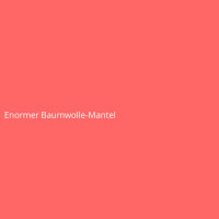 Enormer Baumwolle-Mantel