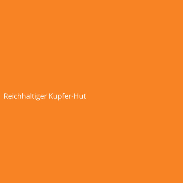 Reichhaltiger Kupfer-Hut