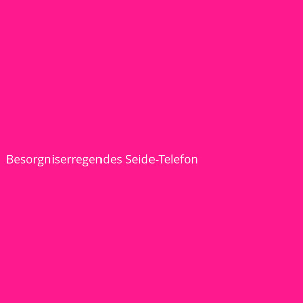 Besorgniserregendes Seide-Telefon